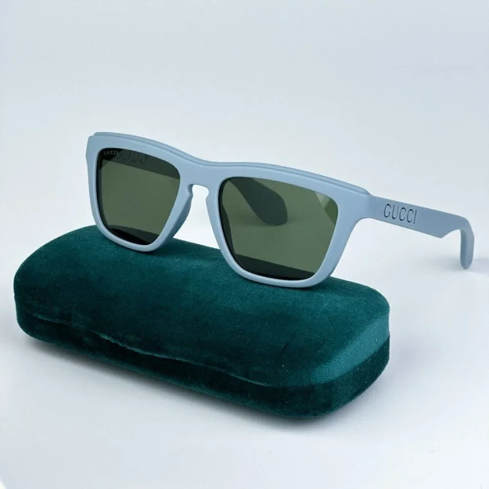 NEW Gucci GG1571S 003 Light Blue Green Unisex Square Sunglasses GG 1571S